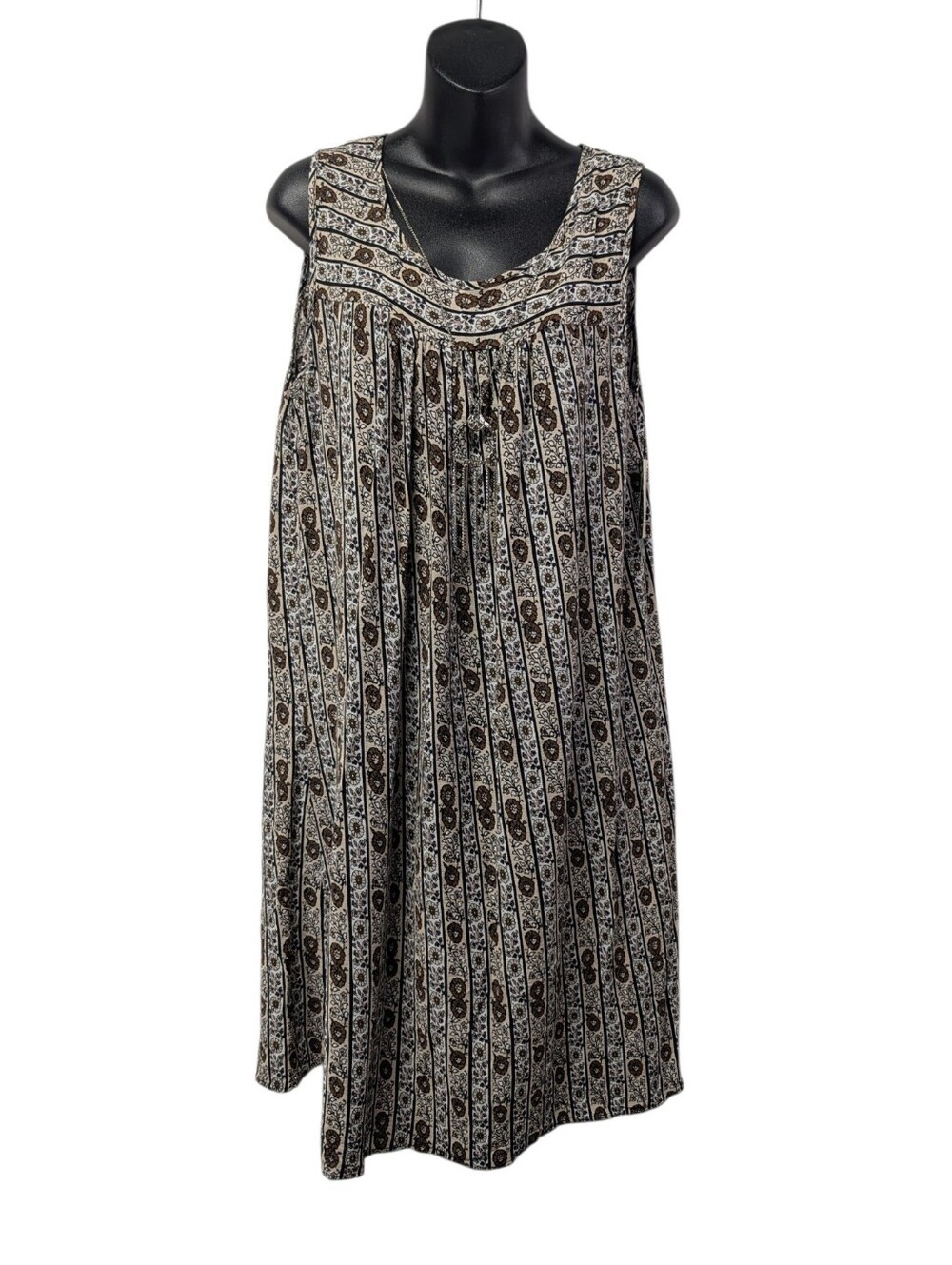 Studio Works Womens Petite PL Multicolor Floral Sleeveless A-Line Knee Dress NWT